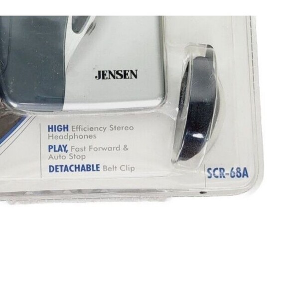 Vintage Jensen SCR68A AM/FM Radio Stereo Cassette Player Portable Walkman SEALED - Picture 3 of 4